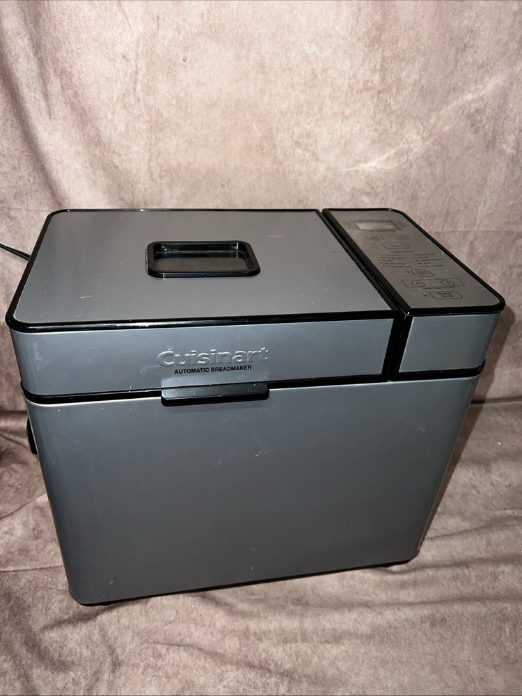Cuisinart Automatic Bread Maker CBK-100 Programmable 2-lb Stainless Stl - Tested