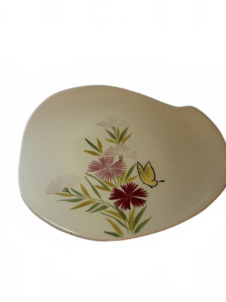 VINTAGE Mid Century RED WING Pottery PINK SPICE Pattern Serving Platter