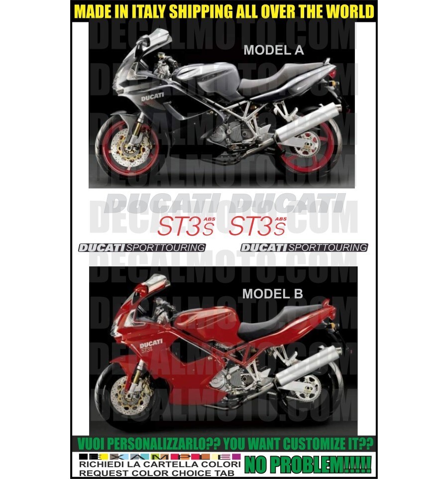 Stickers ST3 S ABS Set Compatible