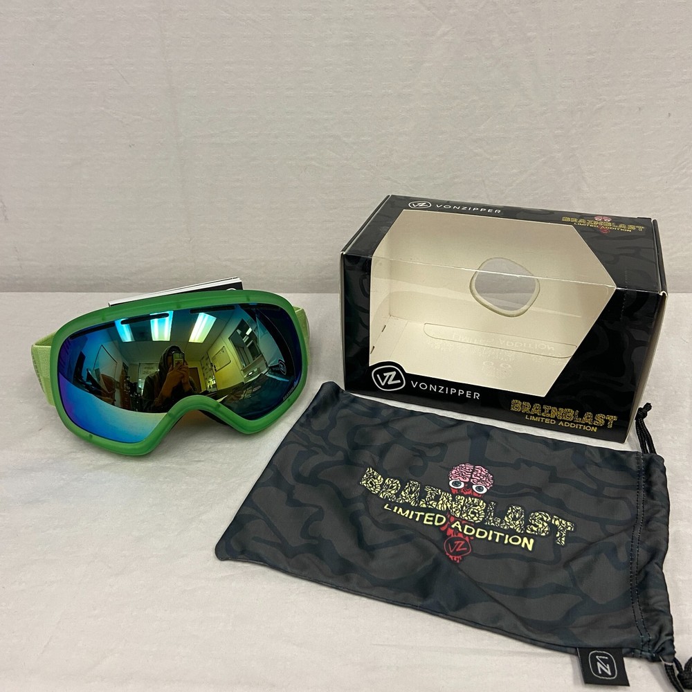 VonZipper Brainblast Feenom Goggle Brainblast Lime w/ Locust Chrome Lens