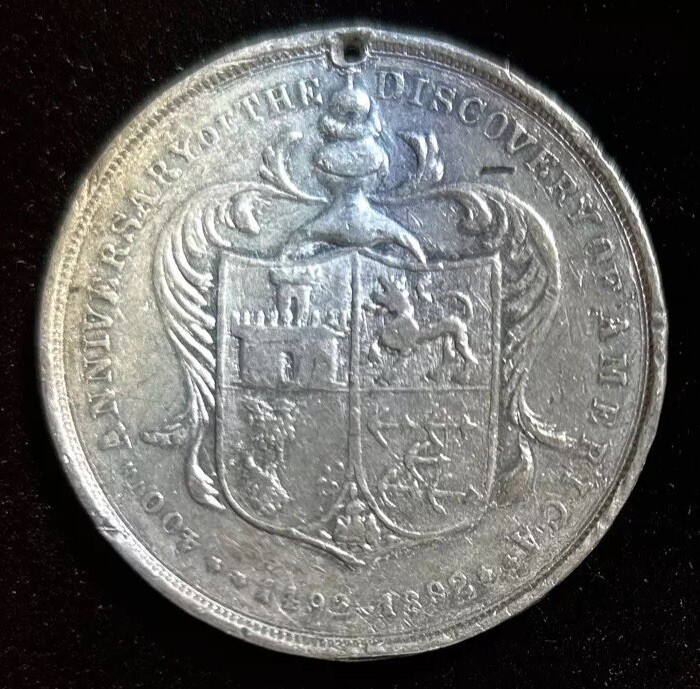 1492-1892 Discovery of America Christopher Columbus Bust So-Called Dollar HK-231