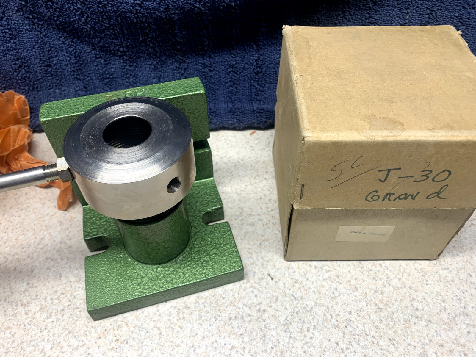 Machinist Tool: Horizontal/Vertical 5C Collet Holder Fixture (NOS) Germany