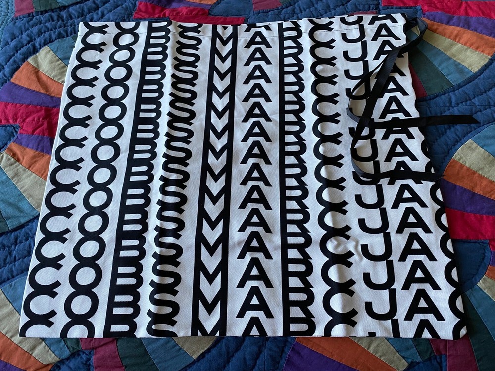 Marc Jacobs Monogram Dust Protect Bag for Purses Black/White Different Sizes NEW