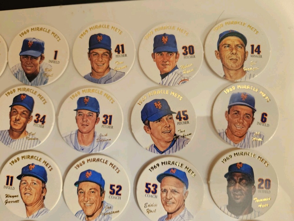 1969 NEW YORK MIRACLE METS 31 POGS