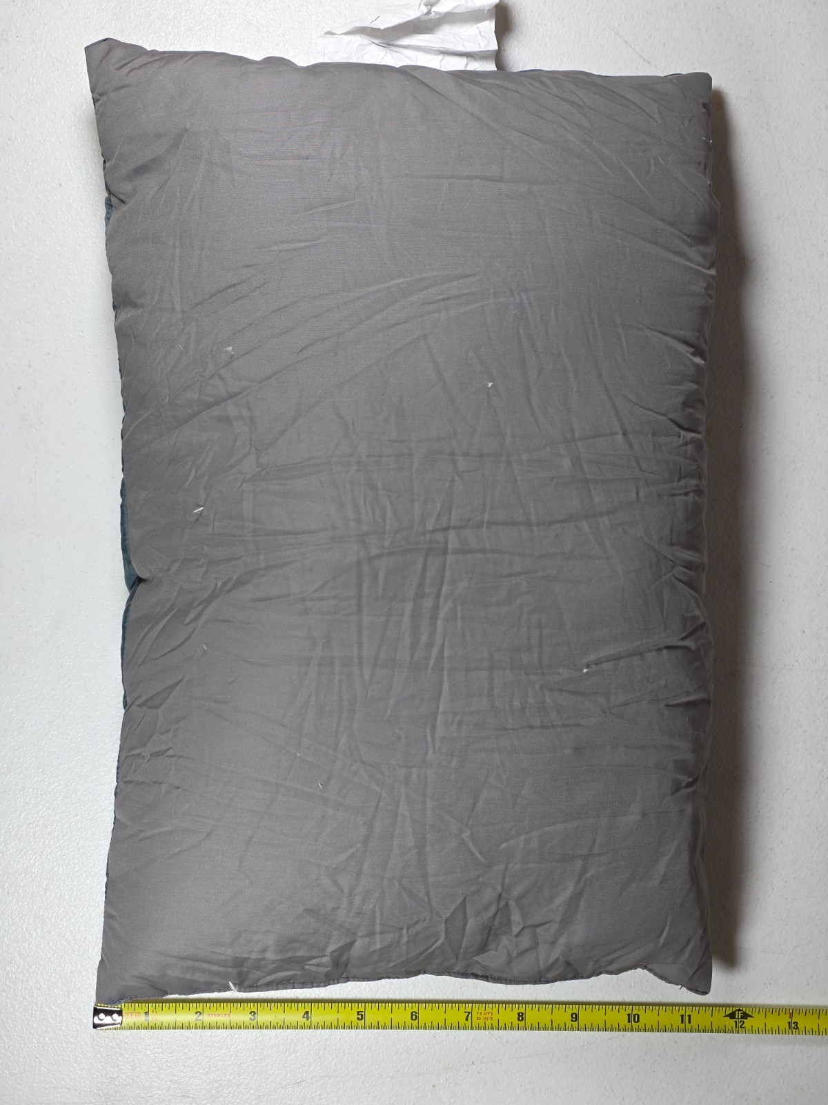 REI Travel Goose Down Pillow Camping Backpacking Compressible Gray 12x18