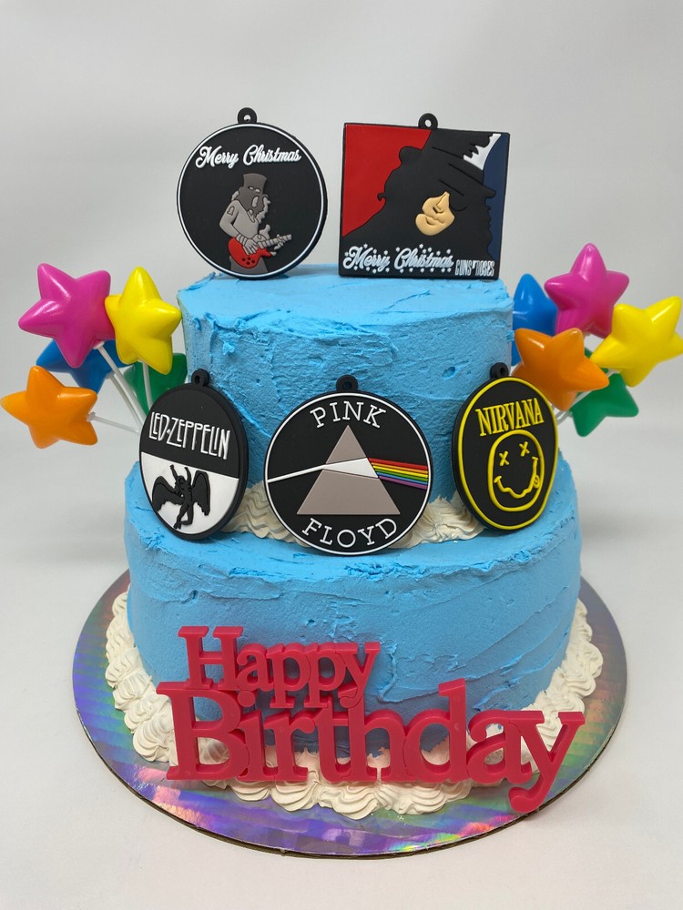 Nirvana, Pink Floyd Cake Topper Set - Brand New