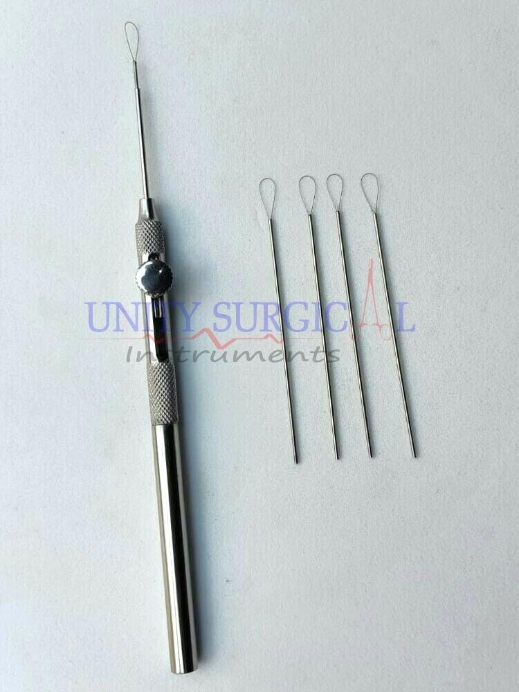 Lens Nucleus Divider Round Handle with Snare Wire loop