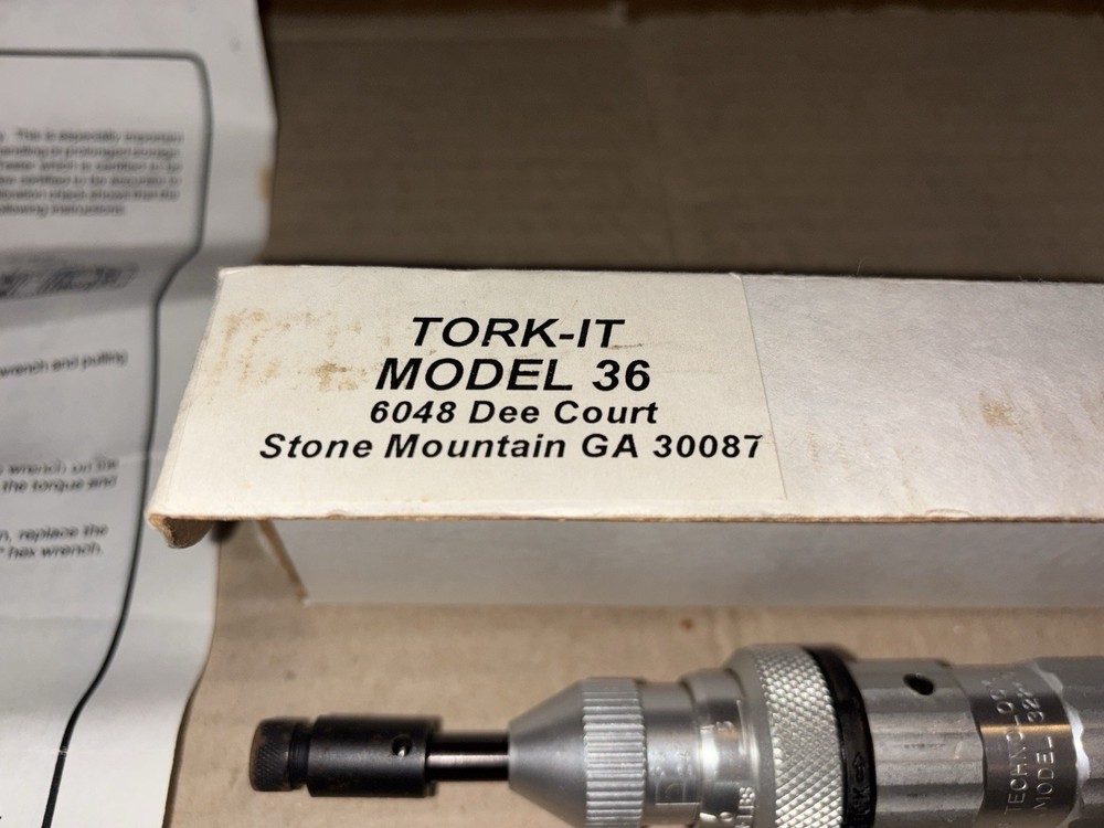 Tork-It Model 36 Precision Torque Screwdriver 32240 , JS Technology NEW
