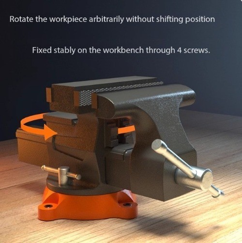 Heavy Duty Bench Vise Industrial Grade Bench Vise Bench Clamp Multi-Function
