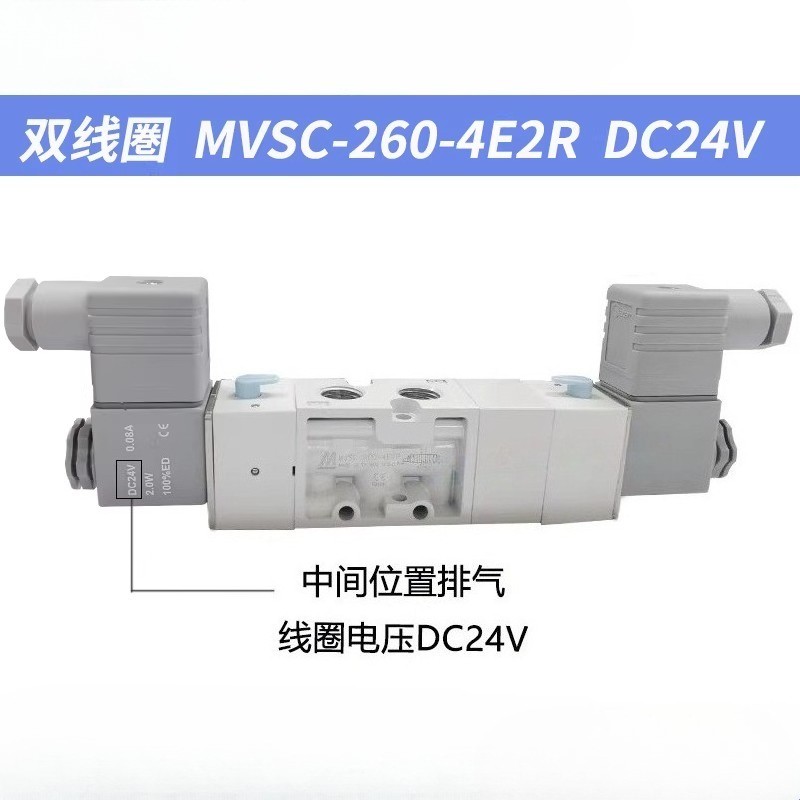 1pcs MINDMAN MVSC-260-4E2R DC24V Solenoid Valve
