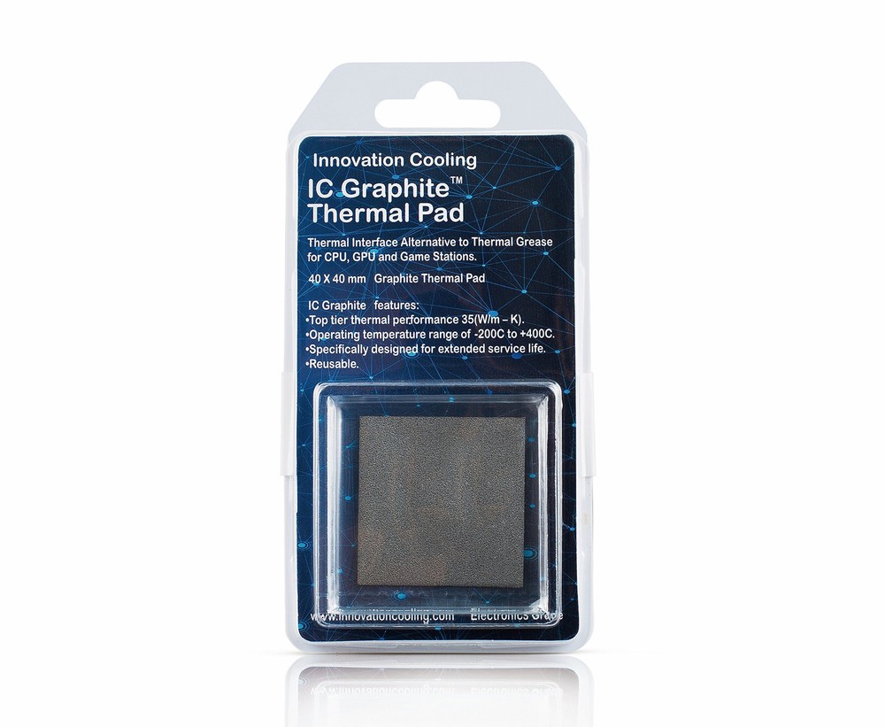 Graphite Thermal Pad Permanent Replacement Paste Grease 40x40mm