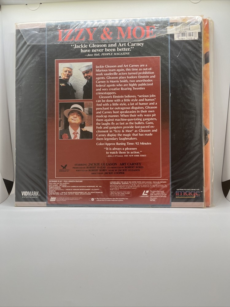 Izzie And Moe Laserdisc