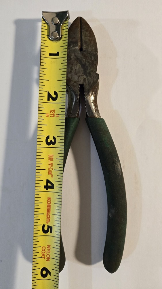 6" Precision Wire Cutting Pliers Snipping Tool DIY Green Handle Hand Tool