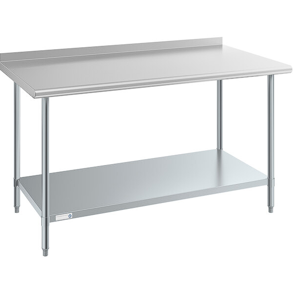 30" x 60" Stainless Steel Work Prep Table Undershelf Restaurant Backsplash NSF
