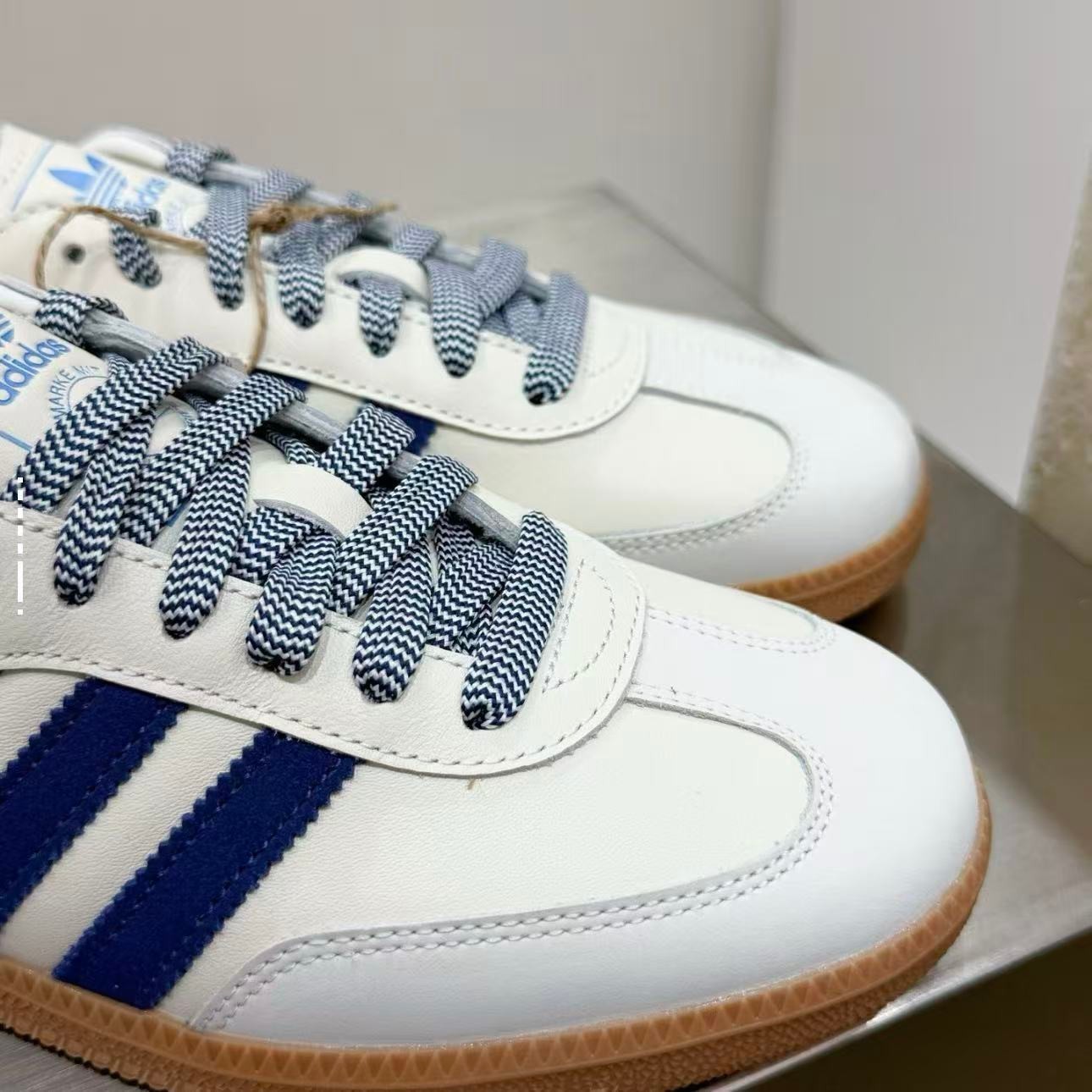 adidas Originals Samba OG Off White Dark Blue Clear Sky JI3907