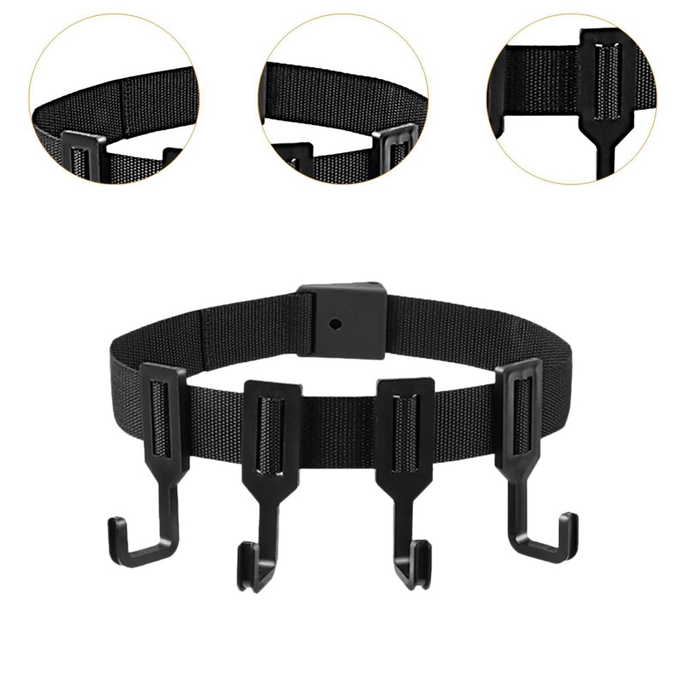 Tree Stand Harness Strap Accessory Holder with 4 Hooks Multifunctional Portable