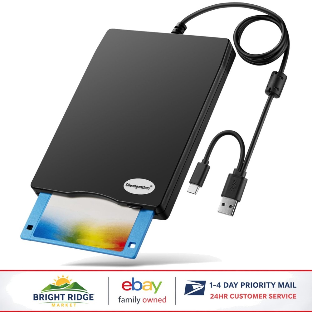USB Powered Floppy Disk Reader with Fast Data Transfer Rate and Dust Protection