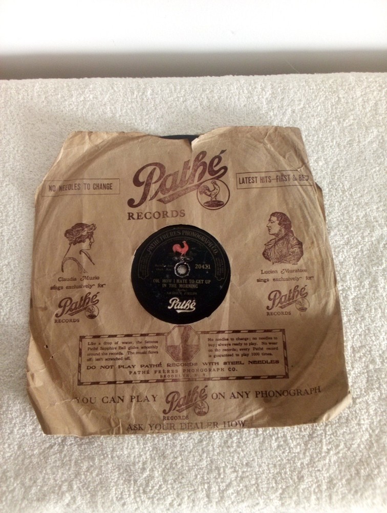 Antique Pathe Phonograph Record