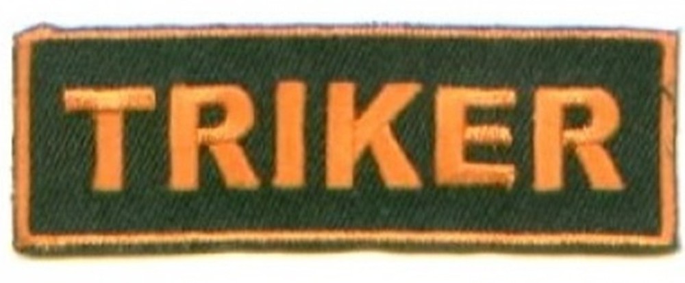 Triker Bar Embroidered Biker Patch