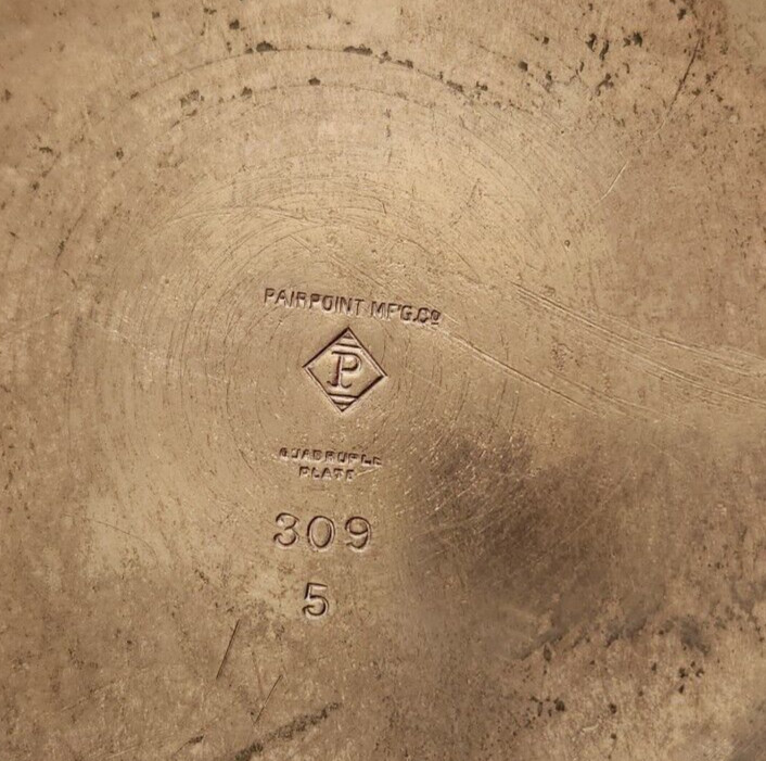 Antique Pairpoint Quadruple Silverplate Coffee Teapot Embossed Pattern 309