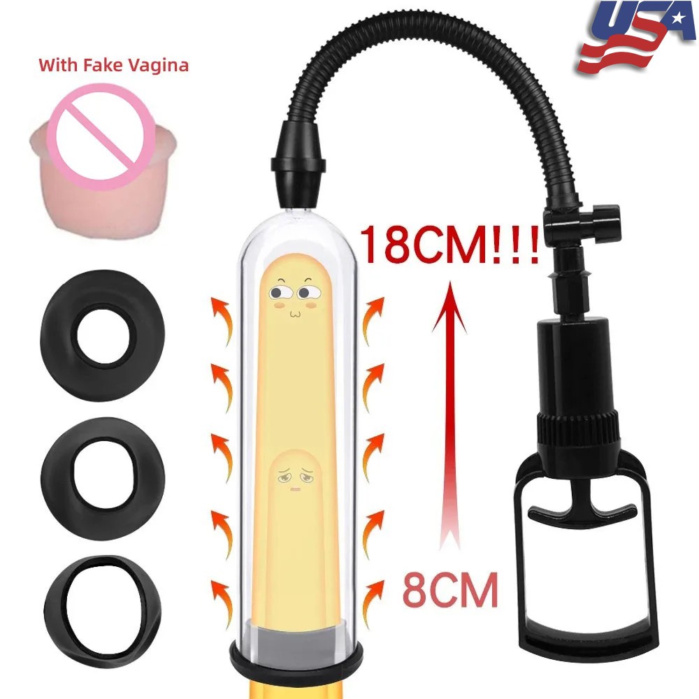 Vacuum Penis Pump for Male ED Enhancement Erectile Enlargement Penis Enlarger BG