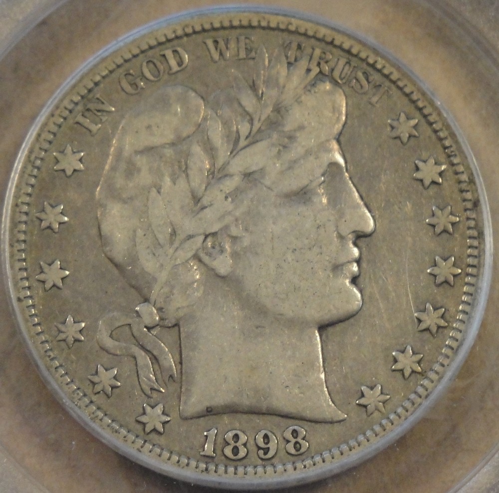 1898-S Barber Half Dollar PCGS VF20