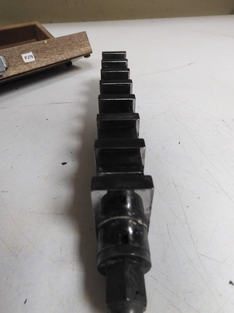 Starrett Webber - model 8w - 8" Standard Reference Bar w/ case -PJ76