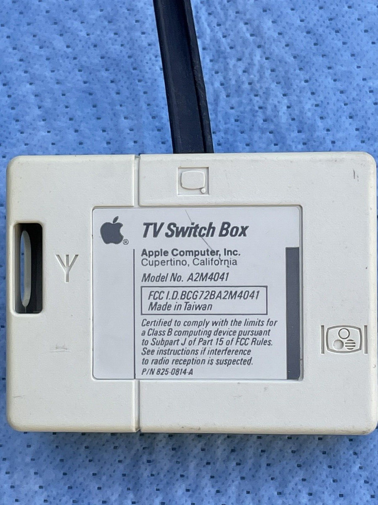 Apple Computer TV Switch Box, Vintage Apple Model A2M4041