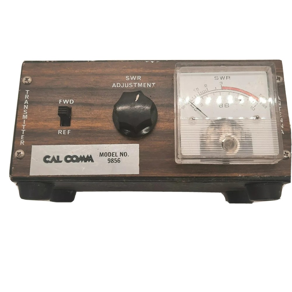 Cal Comm SWR dB Meter Field Strength Transmitter/ Antenna  Meter Model 9856