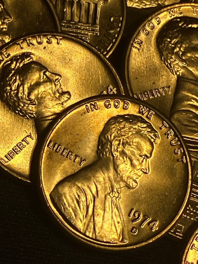 1974-D Penny Uncirculated MS Red!