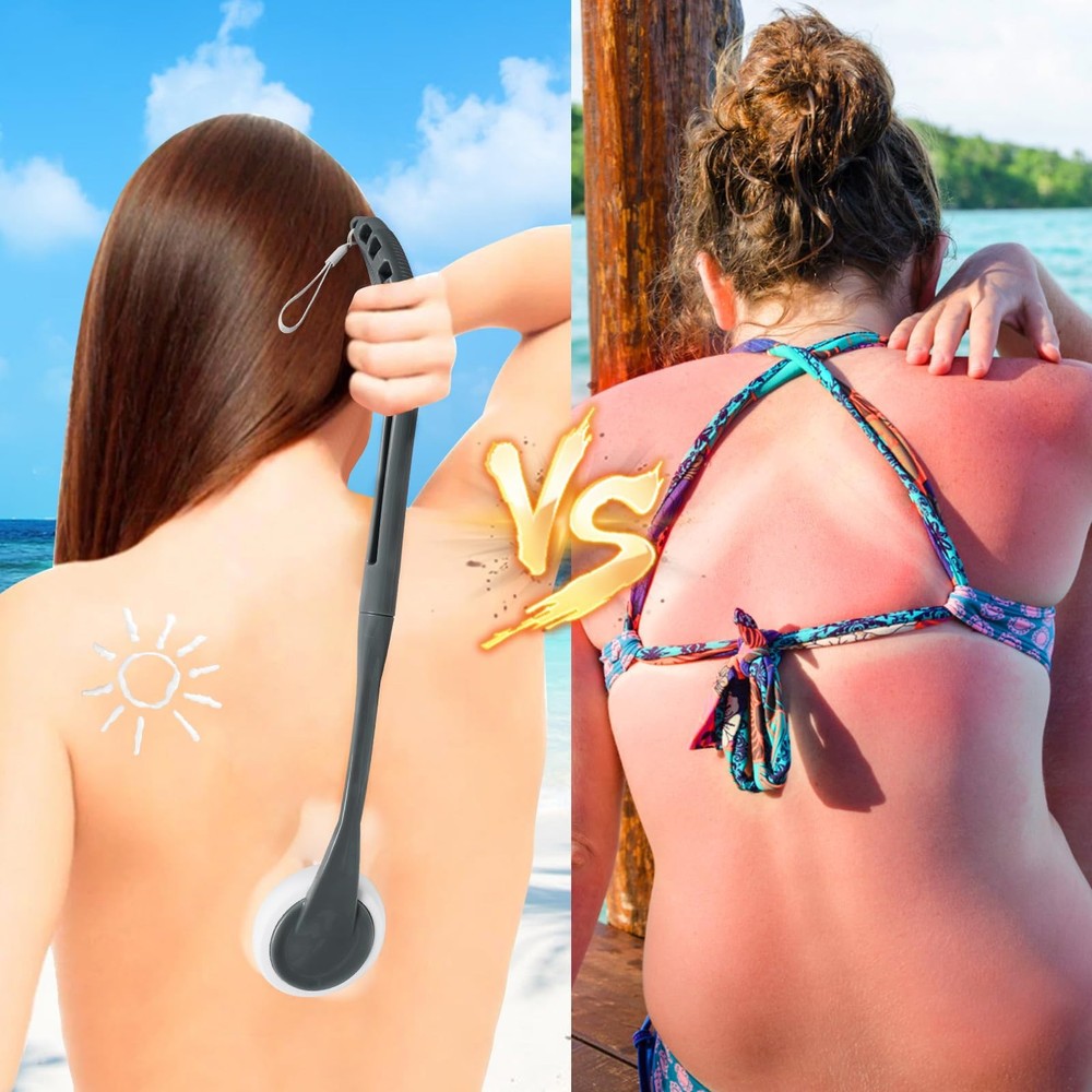 Lotion Applicator for Back, 20.5'' Replaceable Back Grey