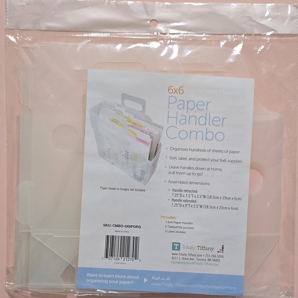 Totally Tiffany 6"X6" Paper Handler Combo - NEW