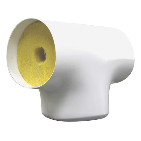 2-1/8" Fiberglass Tee Pipe Fitting Insulation, 1" Wall, Tee436