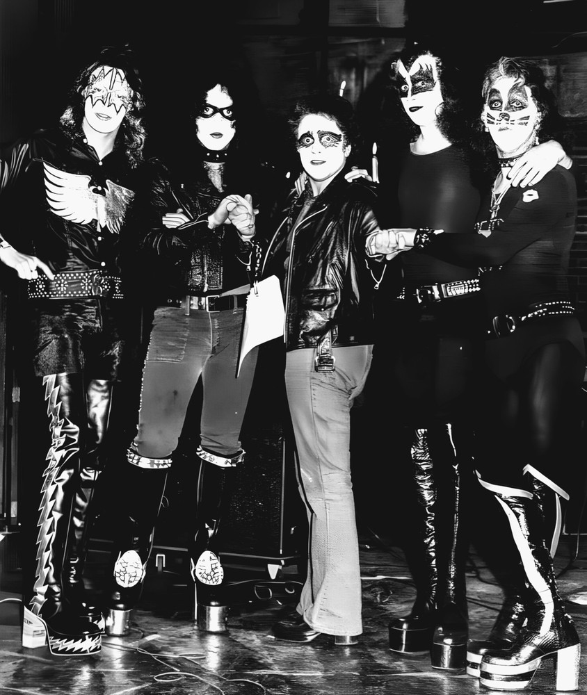10x12 Kiss Photo Pivotal Moment in Kisstory Signing of First Contract 1973