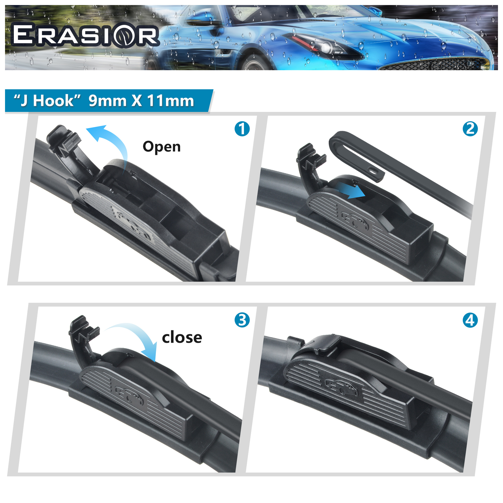 All Season Front Windshield Wiper Blades 22"+22"For Chevy Silverado 1999-2023