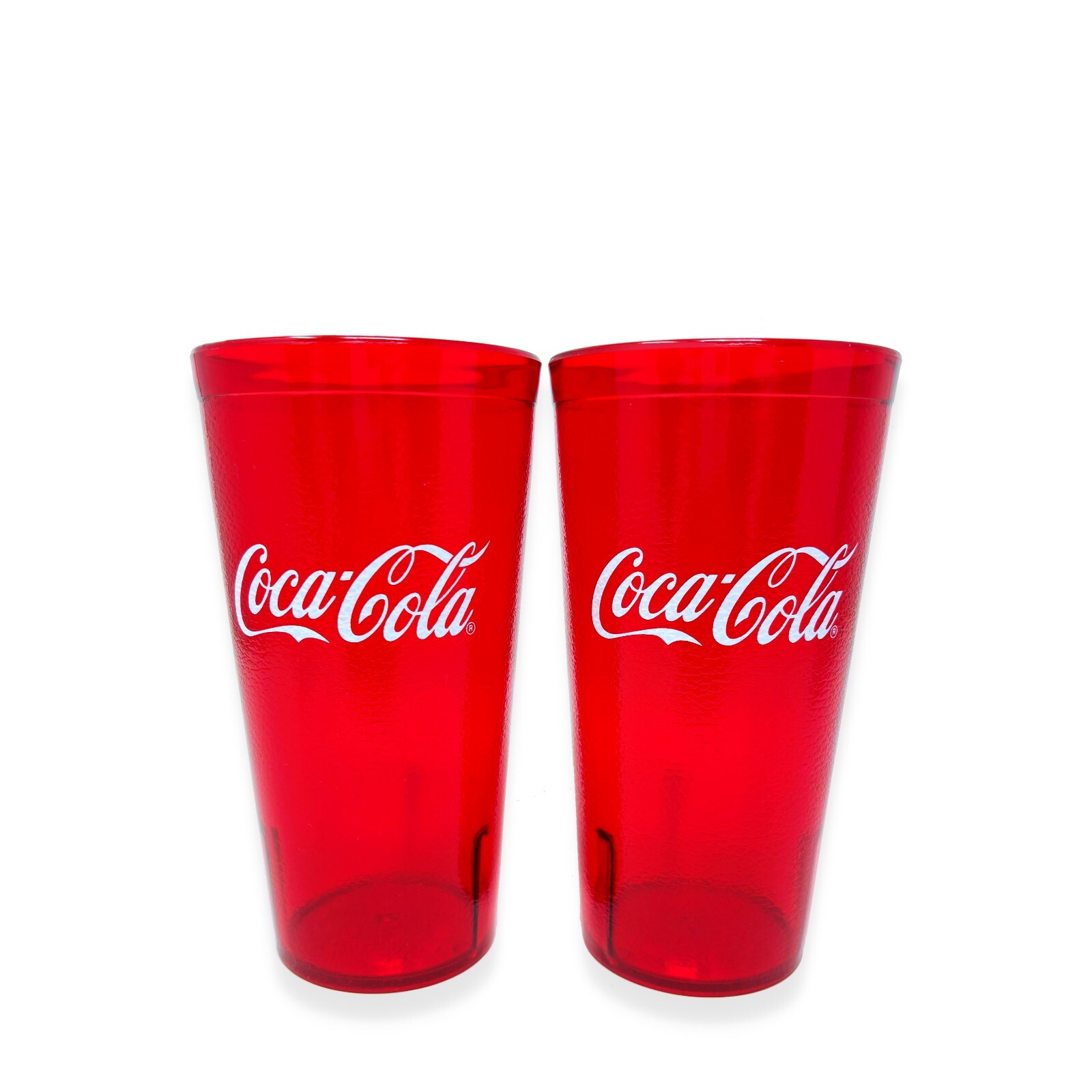 20-32oz Restaurant Grade Red-Blue Coca Cola-Pepsi Heavy-Duty Plastic Tumblers