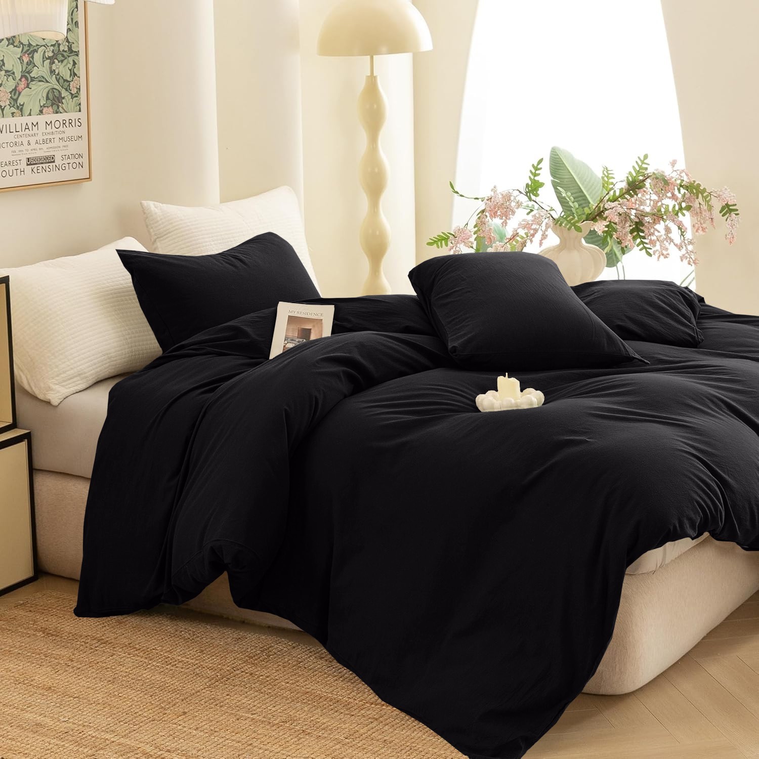 3 Piece Duvet Cover Set All Season Soft Comforter Covers Bedding Sets Queen King