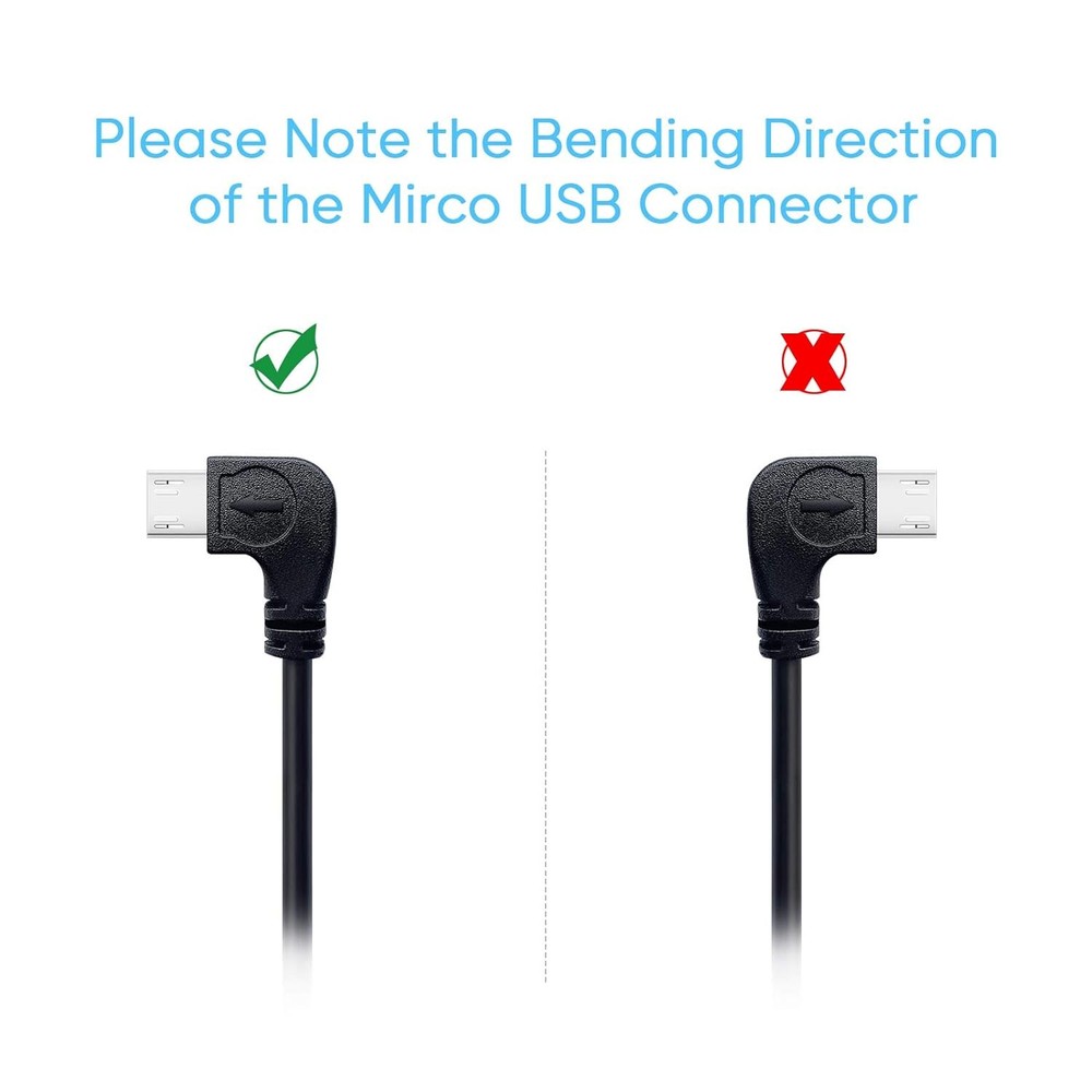 Pixelman Dash Cam Power Cord,Micro USB 11.5ft Long Charging Cable for...