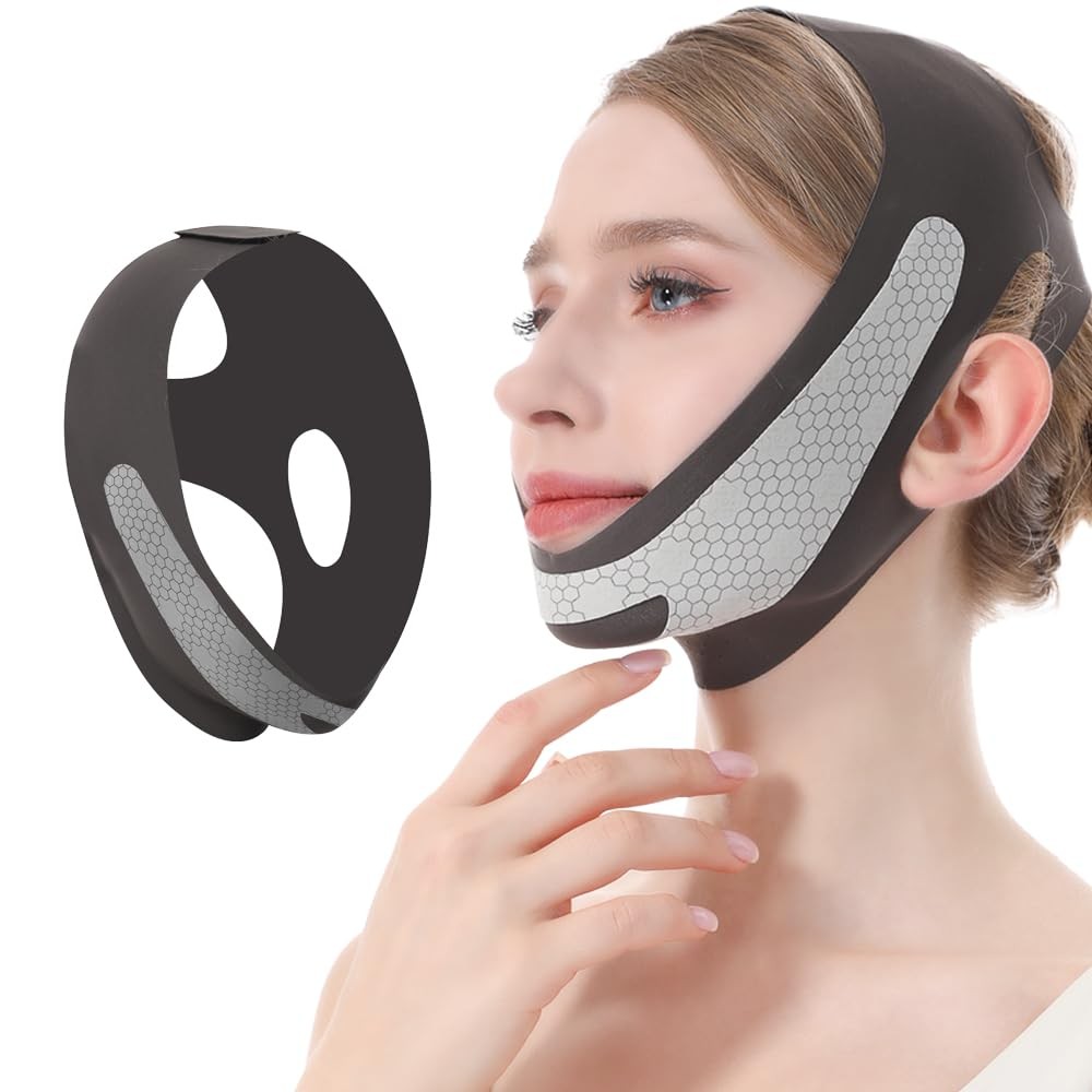 Graphene V Line Lifting Mask, Face Lifting Strap for Sleeping, Reusable & Adj...