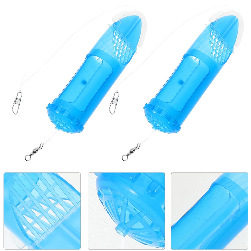 4 Pcs Fishing Bait Storage Basket Carp Method Feeder Cage Clip on Swivel