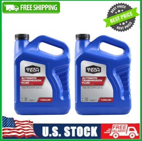 2 Bottle Super Tech Automatic Transmission Fluid, 1 Gallon Bottle