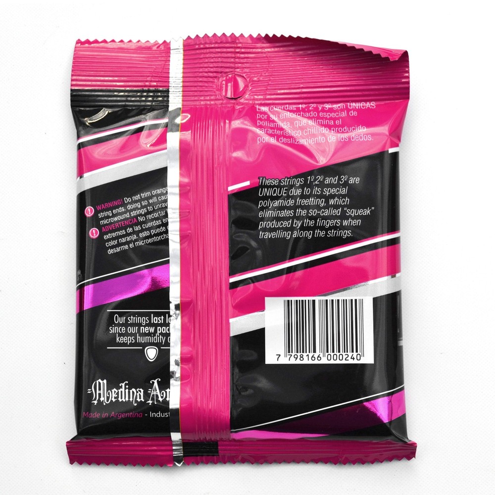 Medina Artigas Classical Guitar Strings Medium Special Polyamide Flat Wound