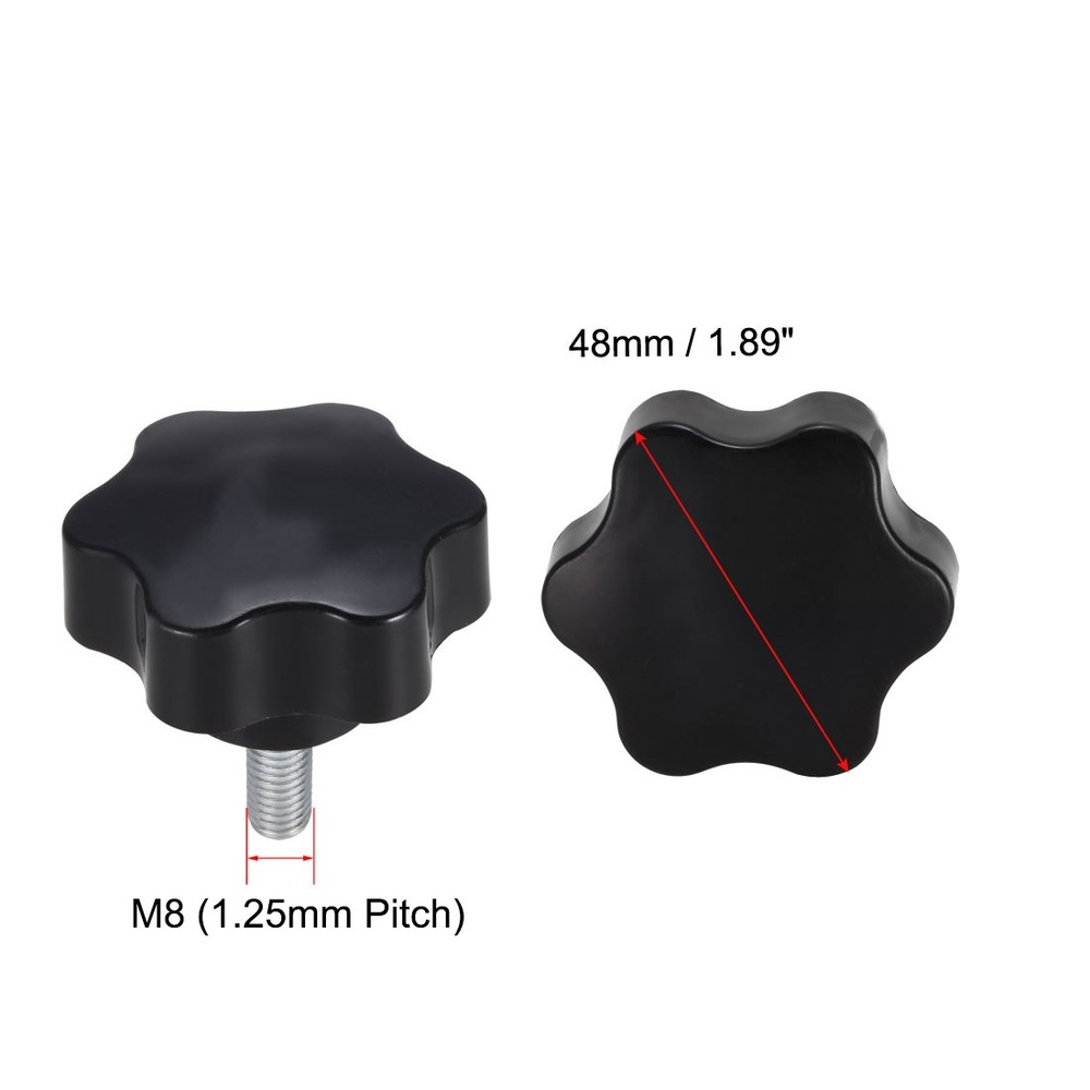 Locking screw 48mm hexagonal plum dia M8 ×20mm thread 2pcs