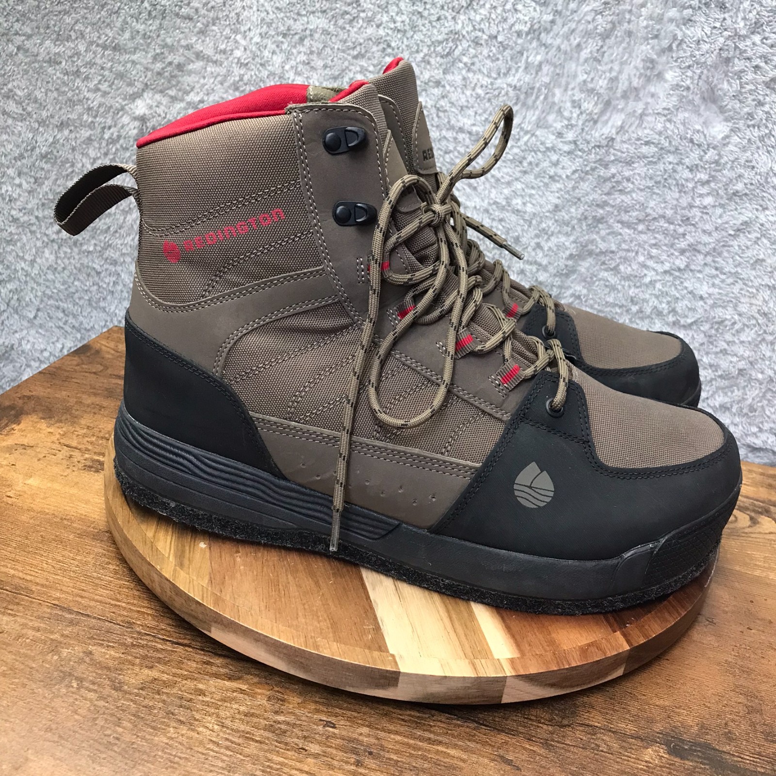 Redington Wading Boots Mens 11 Brown Felt Sole Fly Fishing Shoes