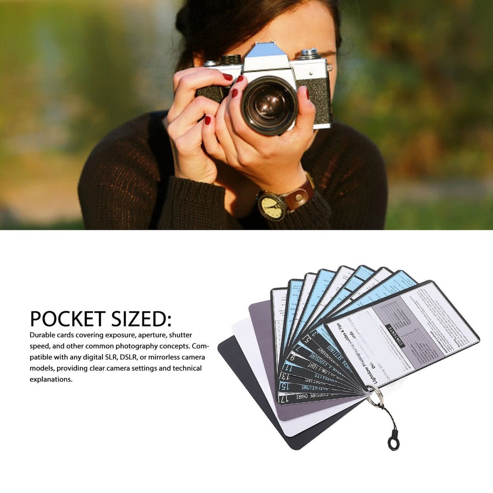 DSLR Cheat Sheet White Balance Gray Card Bundle Quick Reference Guides Master