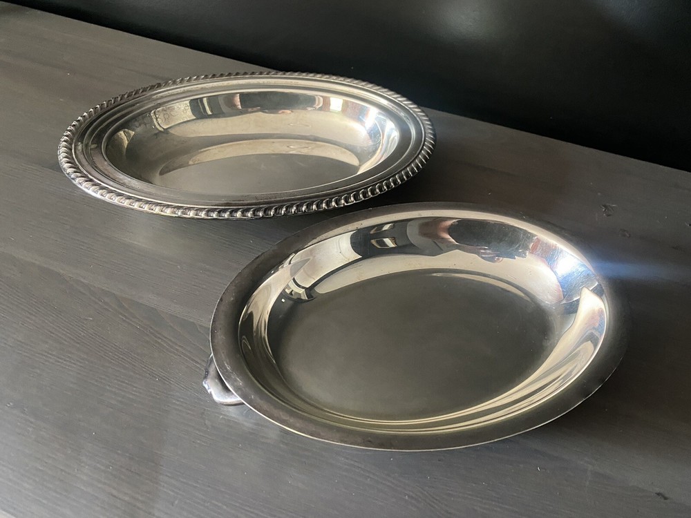 Vintage Silver Plate Serving Dish With Cover