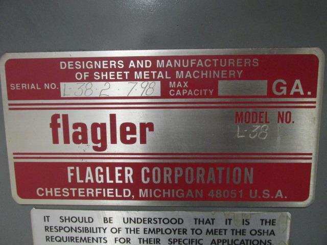 Flagler Model L-38 Metal Lockformer DC Servo Rollformer 7 Stand Forming Machine
