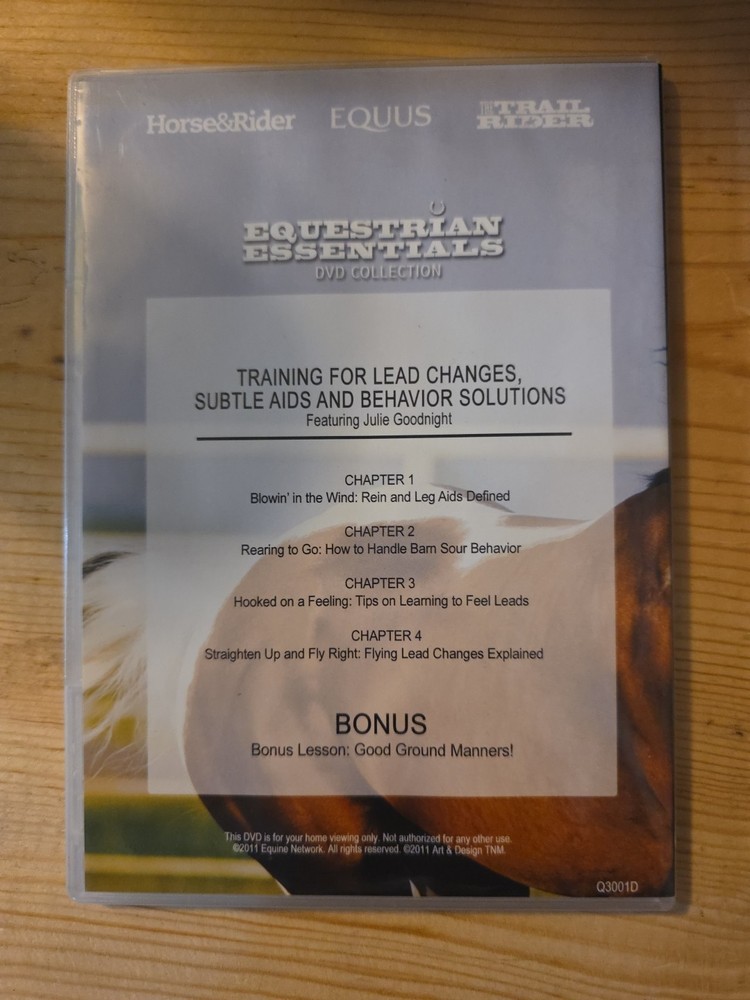 Equestrian Essentials DVD Training For Lead Changes Subtle AIds And Behavior