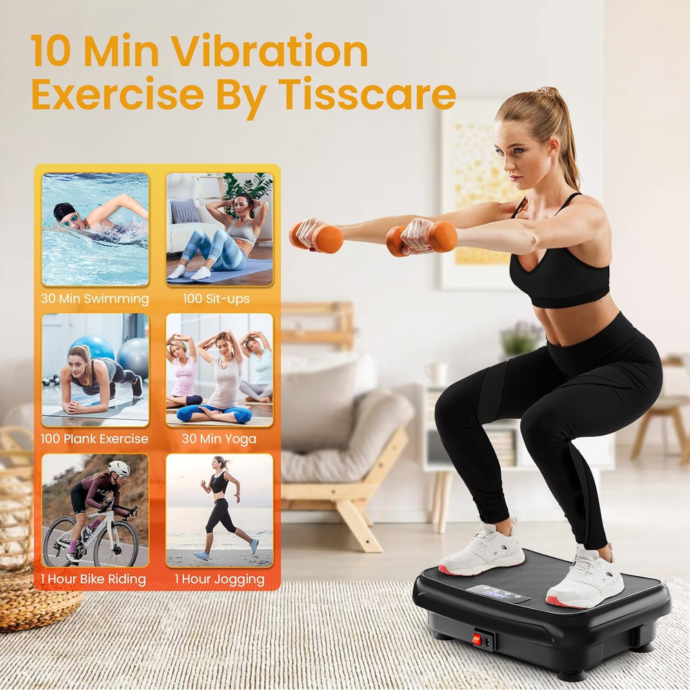 Vibration Plate Exercise Machine Mini Vibrating Plates for Sedentary Users, Help