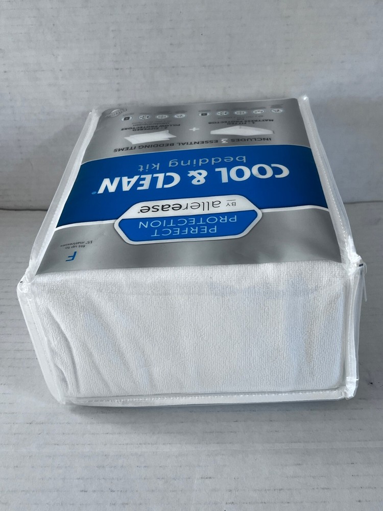 Allerease Perfect Protection Cool & Clean Bedding Kit 3pc - Full - BRAND NEW